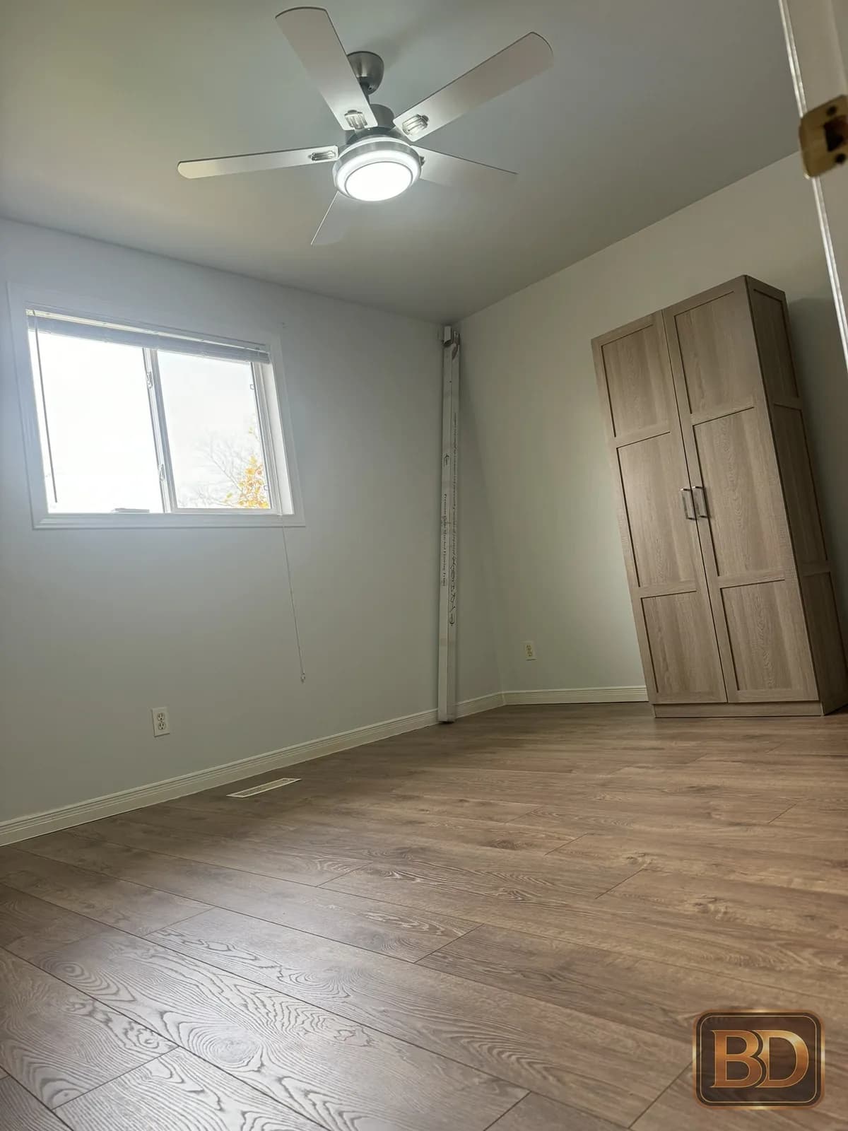 Room after flooring installation