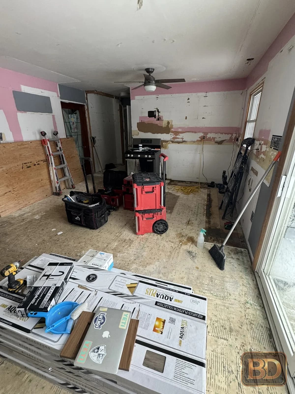 Residential kitchen during renovation